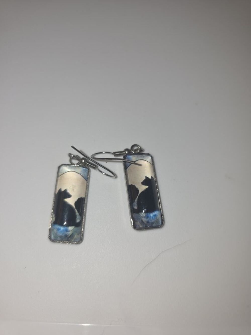 Vintage Cat Silhouette Earrings